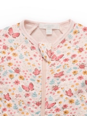 Rozo - Purebaby Quilted Footed Print Two-Way Zip Sleepsuit - Slika 2 od 4