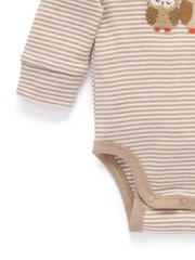 طقم بودي سوت بأكمام طويلة وبنطلون ضيق من Purebaby - صورة 3 من 7