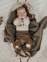 طقم بودي سوت بأكمام طويلة وبنطلون ضيق من Purebaby - صورة 4 من 7