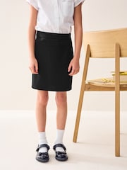 Black Pull-On Jersey Stretch School Pencil Skirt (3-18yrs) - Image 1 of 6