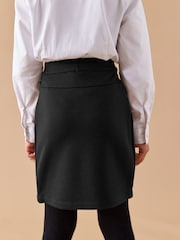 Black Pull-On Jersey Stretch School Pencil Skirt (3-18yrs) - Image 3 of 6