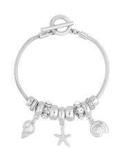 Lipsy Jewellery Silver Tone Coastal Charm Gift Boxed Bracelet - Image 2 of 4