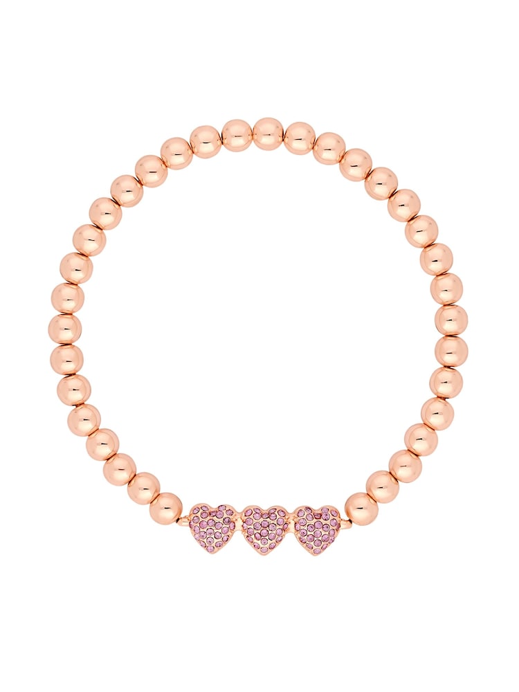 Lipsy Jewellery Pink Micro Pave Stretch Bracelet - Gift Boxed - Image 2 of 3