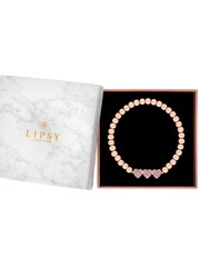 Lipsy Jewellery Pink Micro Pave Stretch Bracelet - Gift Boxed - Image 4 of 4