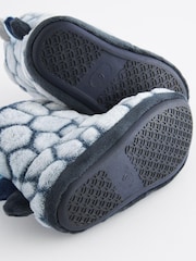 Grey Dino Scale Warm Lined Slipper Boots - Image 4 of 6
