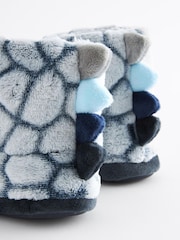 Grey Dino Scale Warm Lined Slipper Boots - Image 5 of 6