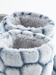 Grey Dino Scale Warm Lined Slipper Boots - Image 6 of 6