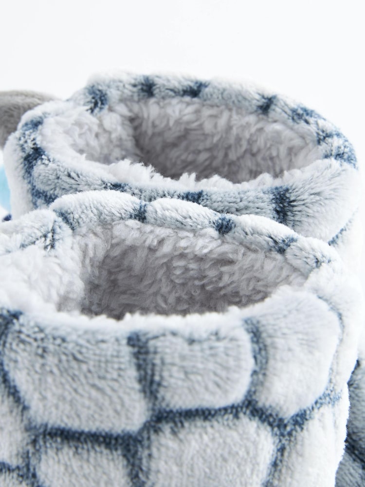 Grey Dino Scale Warm Lined Slipper Boots - Image 6 of 6