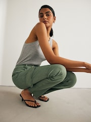 Khaki Green Lift Slim And Shape Cargo Slim Jeans - Image 3 of 9