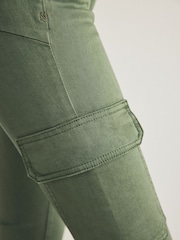 Khaki Green Lift Slim And Shape Cargo Slim Jeans - Image 7 of 9