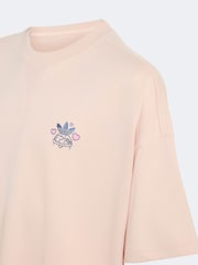 adidas Originals Pink Bubble Tea Graphic T-Shirt - Image 3 of 4