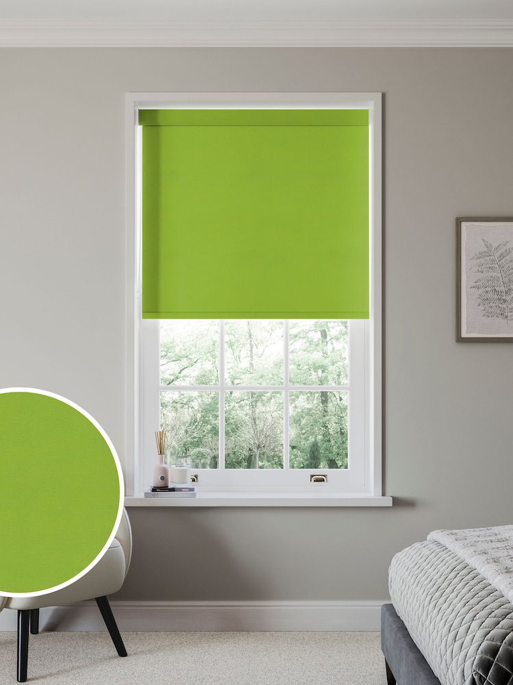 Kiwi Green Albans Made to Measure Roller Blind - Image 1 of 6