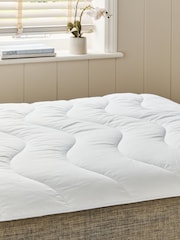 White Temperature Regulating Deep Filled Mattress Protector - Image 1 of 1