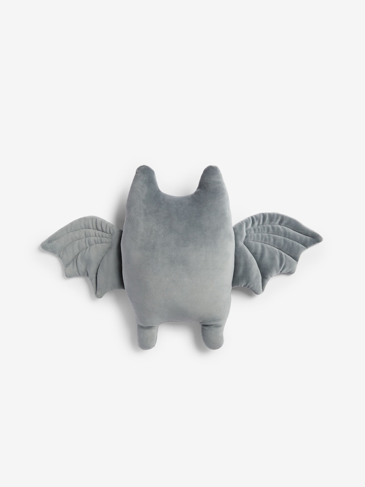 Grey Light Up Halloween Bat Cushion - Image 2 of 4