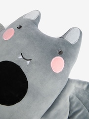 Grey Light Up Halloween Bat Cushion - Image 3 of 4