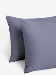 Blue 400 Thread Count 100% Egyptian Cotton Sateen Luxury Duvet Cover and Pillowcase Set - Image 3 of 4