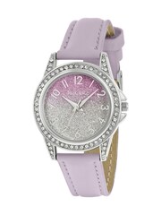 Peers Hardy Tikkers Girls Purple PU Strap Ombre Shimmer Dial Watch - Image 1 of 3