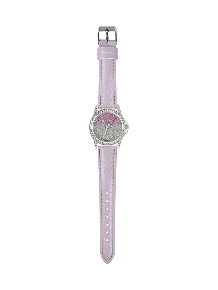 Peers Hardy Tikkers Girls Purple PU Strap Ombre Shimmer Dial Watch - Image 2 of 3