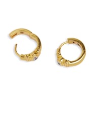 Pendientes de aro con topacio blanco de Ottoman Hands - Imagen 4 de 5