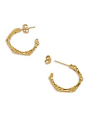 Pendientes de aro con diseño de tenis de Ottoman Hands - Imagen 5 de 6