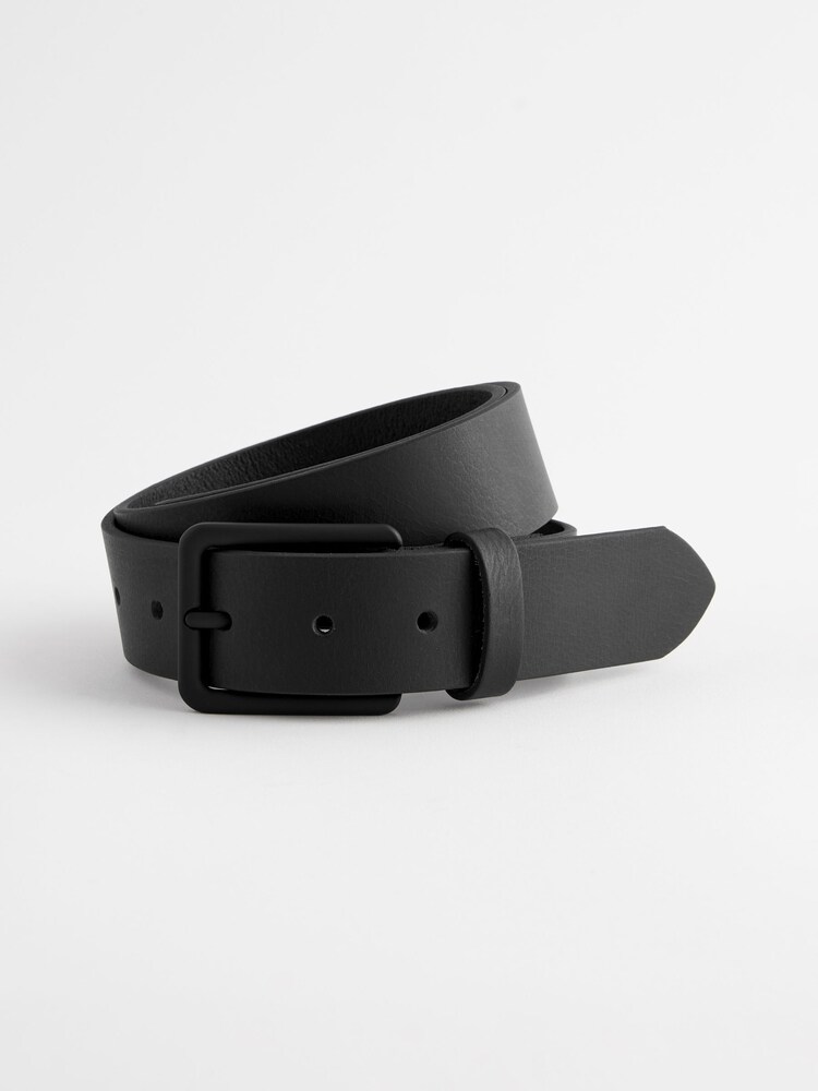 Black/Dark Leather Belt - Image 2 of 4