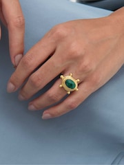 Tono oro esmeralda - Anillo de cóctel Zand de Ottoman Hands - Imagen 1 de 5