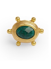 Tono oro esmeralda - Anillo de cóctel Zand de Ottoman Hands - Imagen 2 de 5