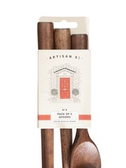 Artisan Street Set of 3 Brown Serving Spoons - Image 3 of 3