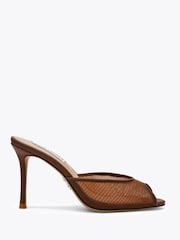Steve Madden Brown Rollout Brown Mesh Sandals - Image 1 of 4