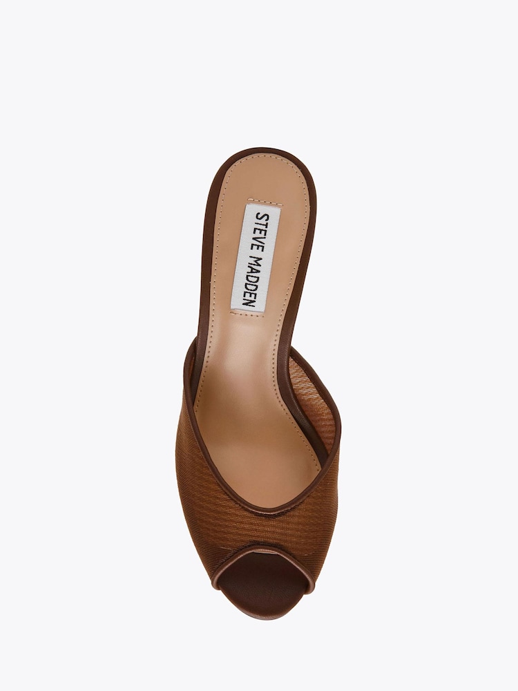 Steve Madden Brown Rollout Brown Mesh Sandals - Image 4 of 4