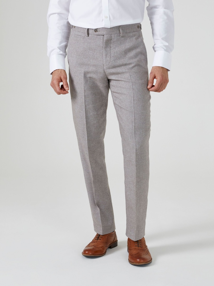 Бежевый - Skopes Tailored Fit Jude Tweed Suit: Trousers - Image 1 of 4