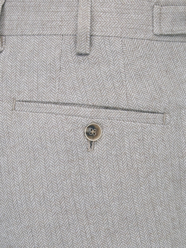 Бежевый - Skopes Tailored Fit Jude Tweed Suit: Trousers - Image 4 of 4