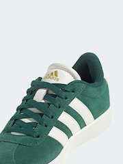 adidas Green/White Junior Sportswear VL Court Trainers - Image 10 of 11
