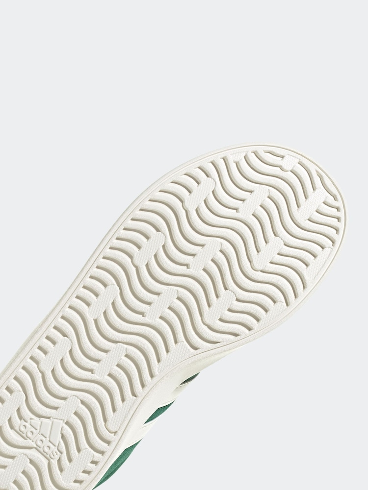 adidas Green/White Junior Sportswear VL Court Trainers - Image 11 of 11