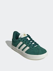 adidas Green/White Junior Sportswear VL Court Trainers - Image 5 of 11
