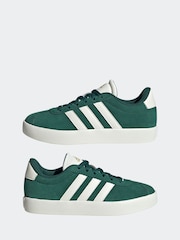 adidas Green/White Junior Sportswear VL Court Trainers - Image 7 of 11