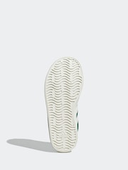 adidas Green/White Junior Sportswear VL Court Trainers - Image 9 of 11