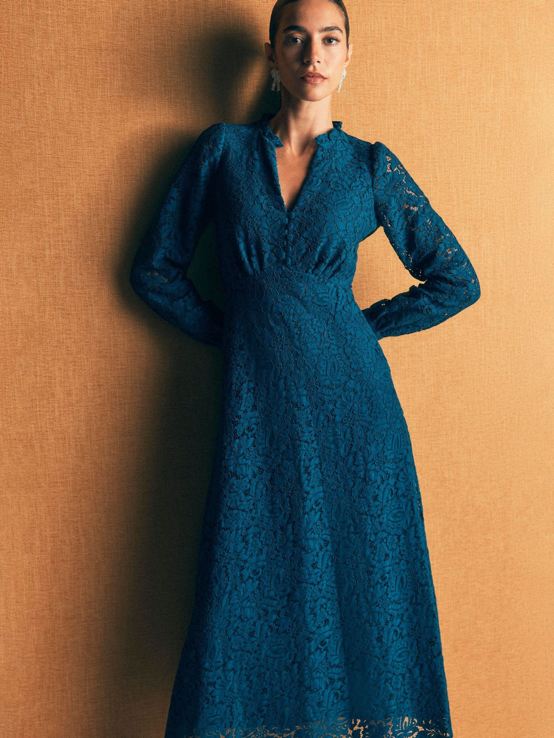 Buy Boden Blue Cassie Lace Tea Dress from Next USA