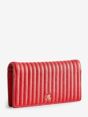 Lauren Ralph Lauren Red Slim Leather Wallet - Image 1 of 4