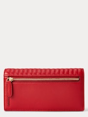 Lauren Ralph Lauren Red Slim Leather Wallet - Image 2 of 4