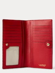 Lauren Ralph Lauren Red Slim Leather Wallet - Image 3 of 4