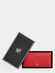 Lauren Ralph Lauren Red Slim Leather Wallet - Image 4 of 4