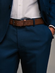 Brown Signature Central Stitch Leather Belt - Image 1 of 4