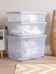 Wham 3 Piece Clear Wheeled Multisize Set - Image 1 of 6