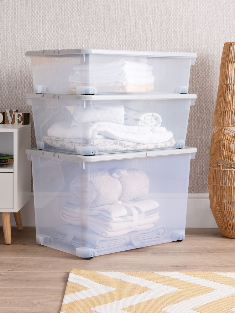 Wham 3 Piece Clear Wheeled Multisize Set - Image 1 of 6