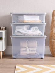 Wham 3 Piece Clear Wheeled Multisize Set - Image 2 of 6