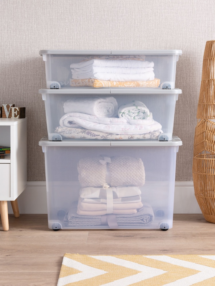 Wham 3 Piece Clear Wheeled Multisize Set - Image 2 of 6