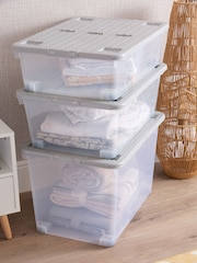 Wham 3 Piece Clear Wheeled Multisize Set - Image 3 of 6