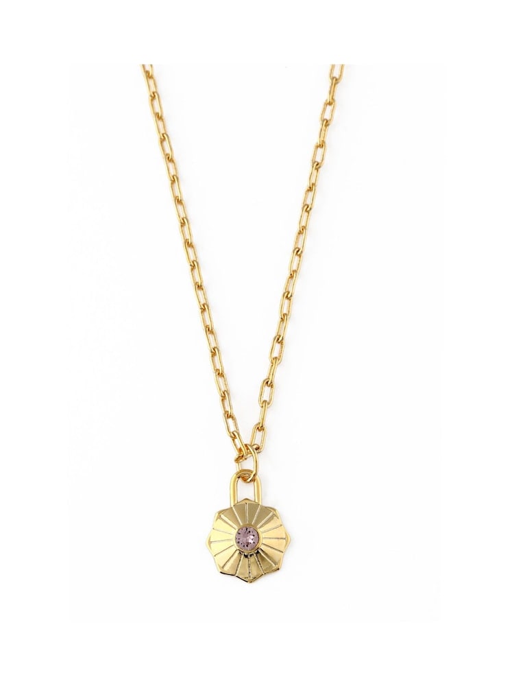 Orelia London Plated Birth Disc Necklace - Image 1 of 2 Orelia London Plated Birth Disc Necklace - Image 1 of 2