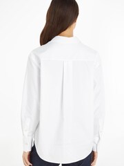 Calvin Klein Relaxed Cotton White Shirt - Image 2 of 6